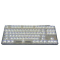 Universal transparent plastic 132 key cap replacement set for keyboards