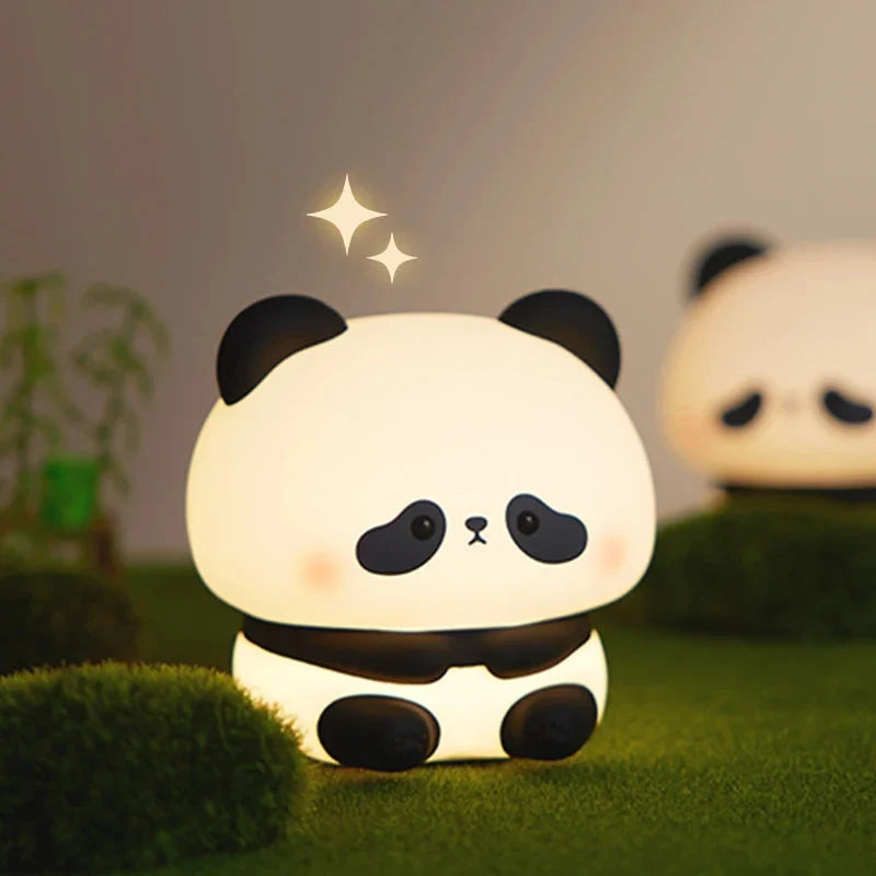Panda LED Night Light with adjustable colors and USB rechargeable battery