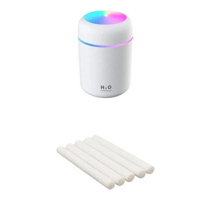 Mini USB Desktop Humidifier with Soothing Mist, Color-Changing Lights, and Quiet Operation