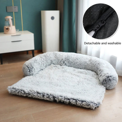 Washable pet mat with velvet fabric for sofa and car protection, available in multiple colours and sizes