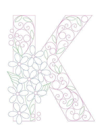 Paper Filigree Painting Kit - Letters for creative art projects