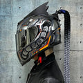 Dirty Braids full face motorcycle helmet in graphic design with ABS construction