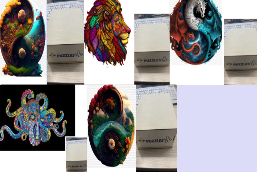 Animal Puzzle Puzzlesup A3 Size With The Box - Detailed wooden puzzle for creative minds