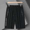 Men's quick-drying nylon sports shorts in loose fit with fifth pants length