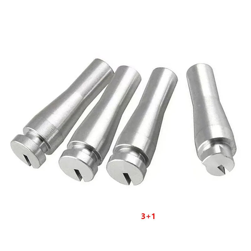 Four silver aluminium cab rear latch parts for Ford F150 F250 F350 repair kit