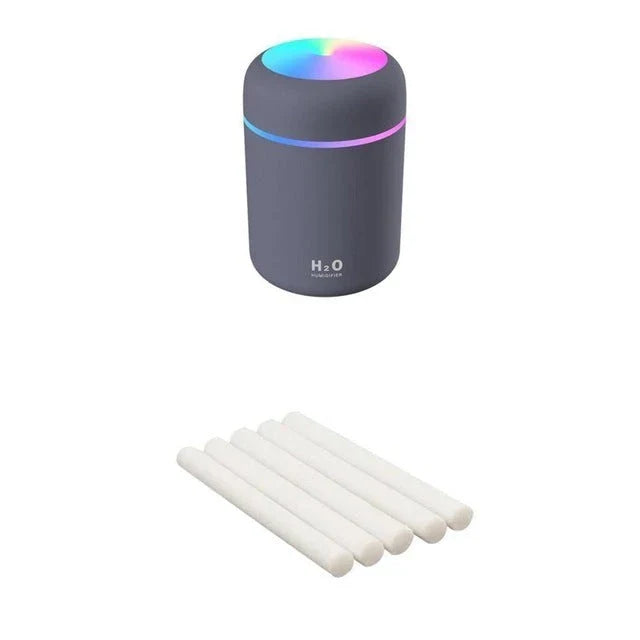 Mini USB Desktop Humidifier with Soothing Mist, Color-Changing Lights, and Quiet Operation