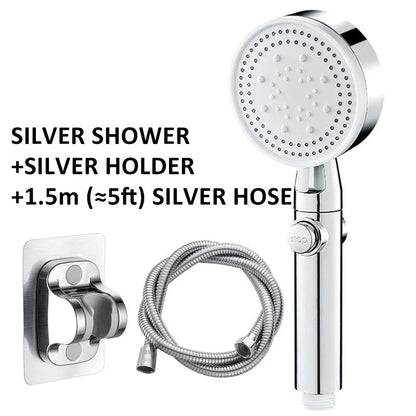 Premium 5-Speed Shower Head with Powerful Water Flow and Customizable Settings