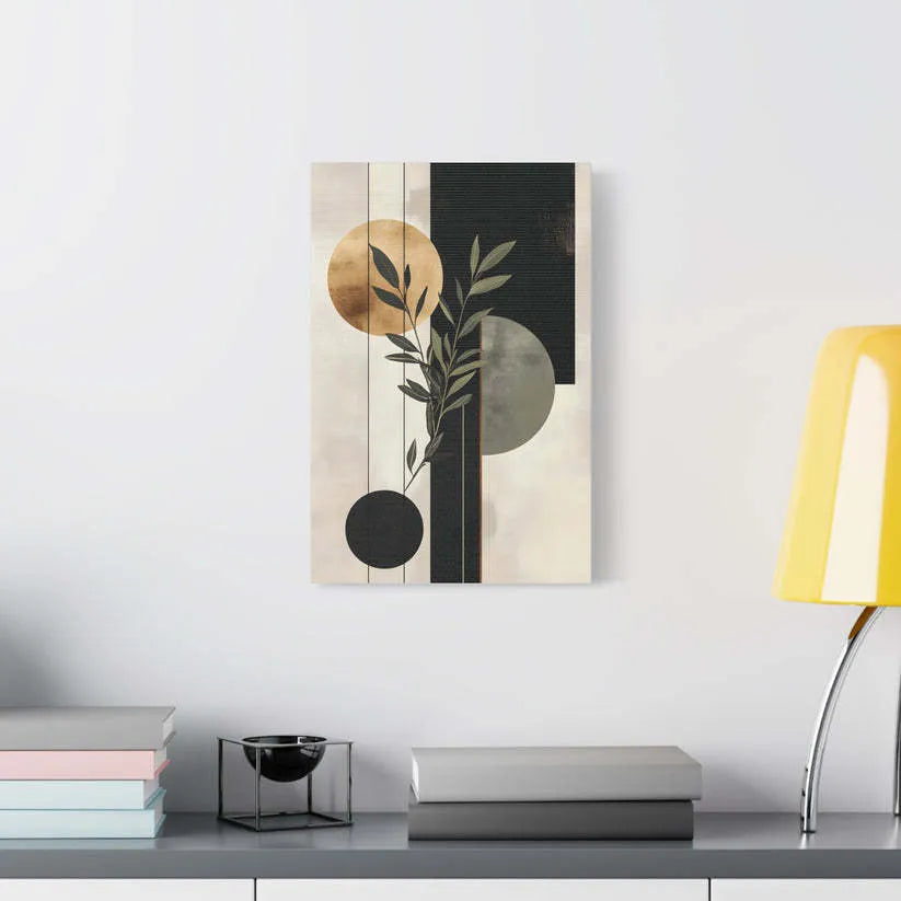 Modern minimalist inkjet poster on canvas, 30x45cm, single piece painting core with white edge for bedroom decoration