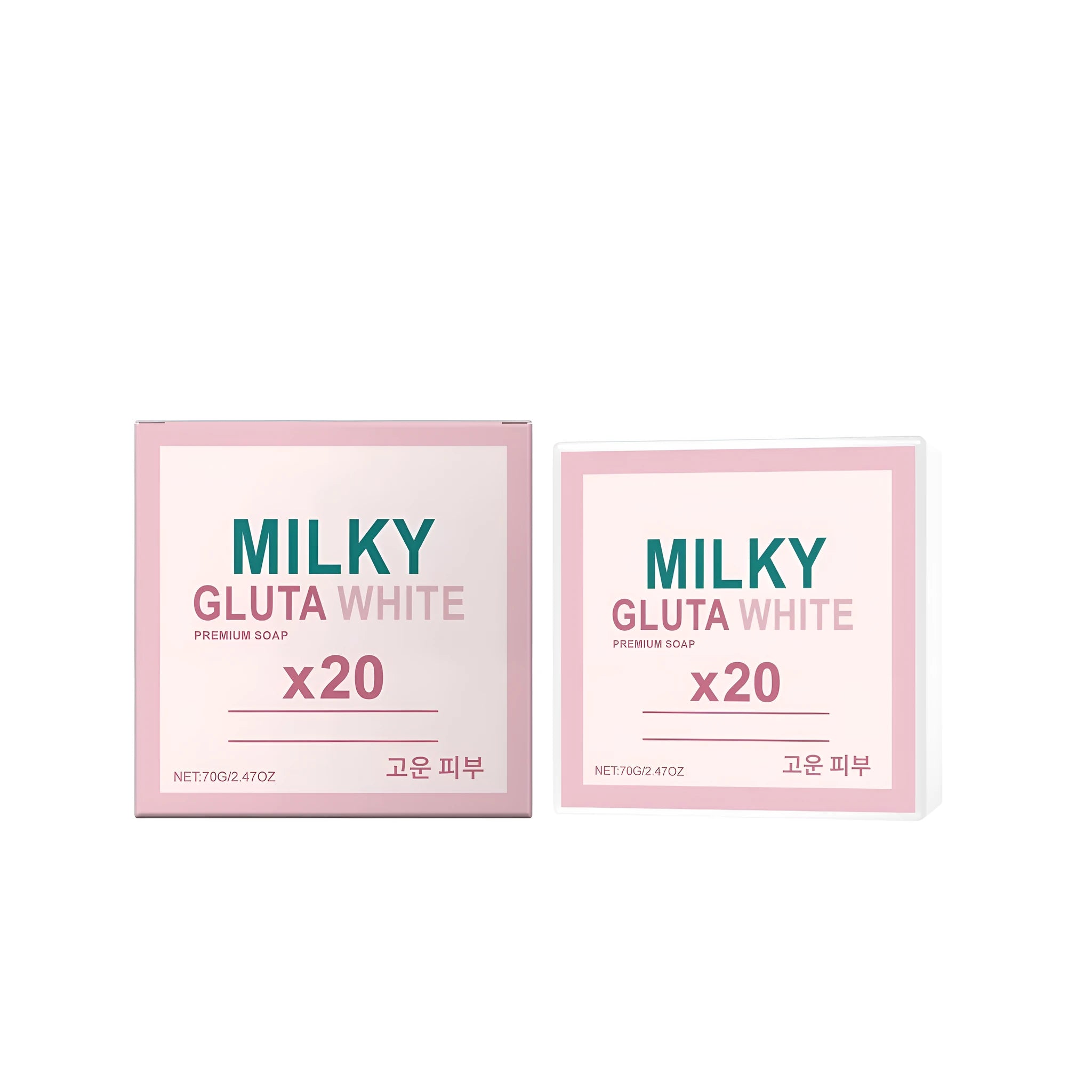 Milky Gluta White Premium Soap 70g bar with glutathione and milk formula
