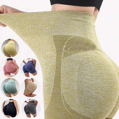 Sculpting yoga shorts with a seamless, booty-lifting design in a variety of vibrant colors