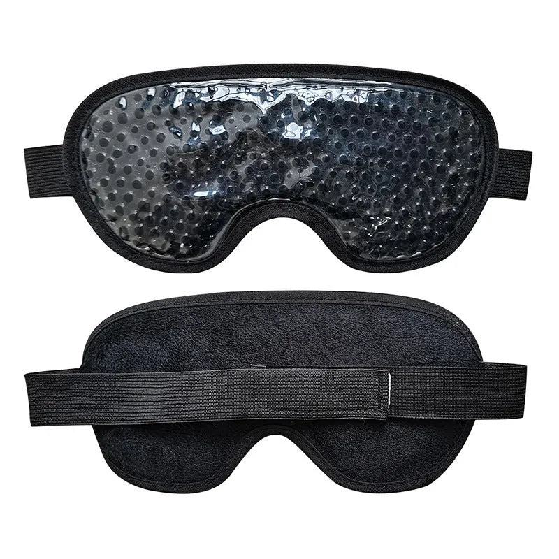 White portable rechargeable eye compress device with included eye mask