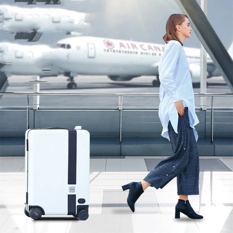 Intelligent electric luggage with automatic follow technology in various colours