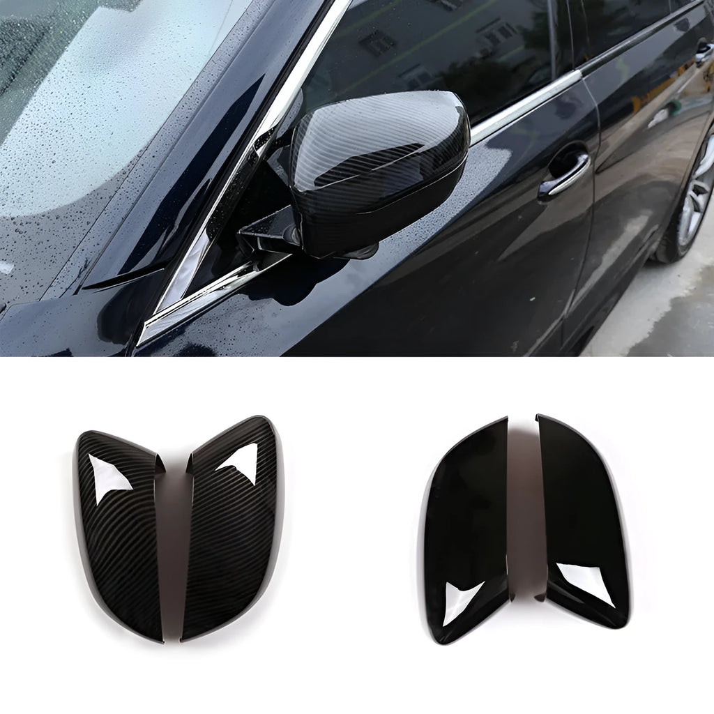 Carbon fibre pattern ABS plastic outside rear view mirror cover for 2020 BMW 5 Series 6 Series GT and 7 Series