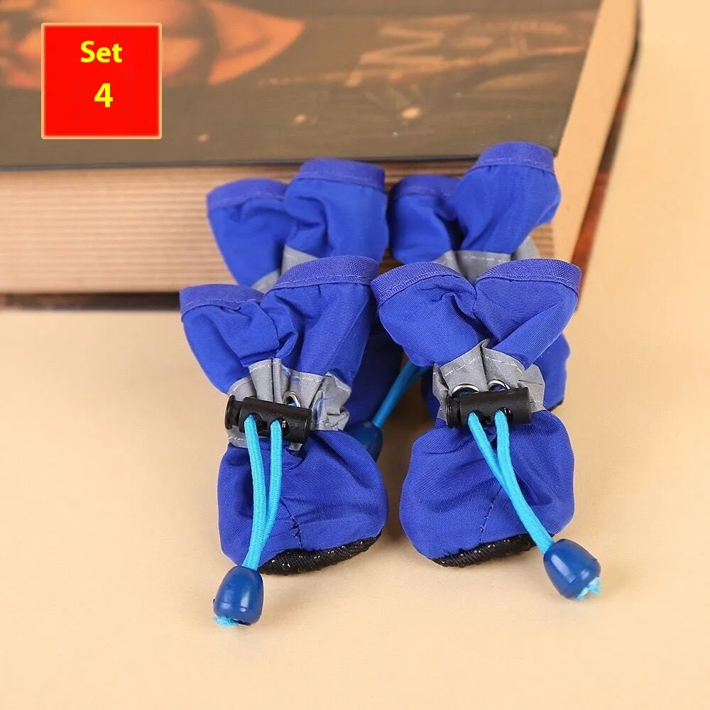 Soft bottom cloth dog shoes in multiple colours with seven size options
