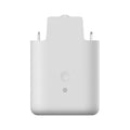 White automatic curtain opener and closer device with USB charging cable.