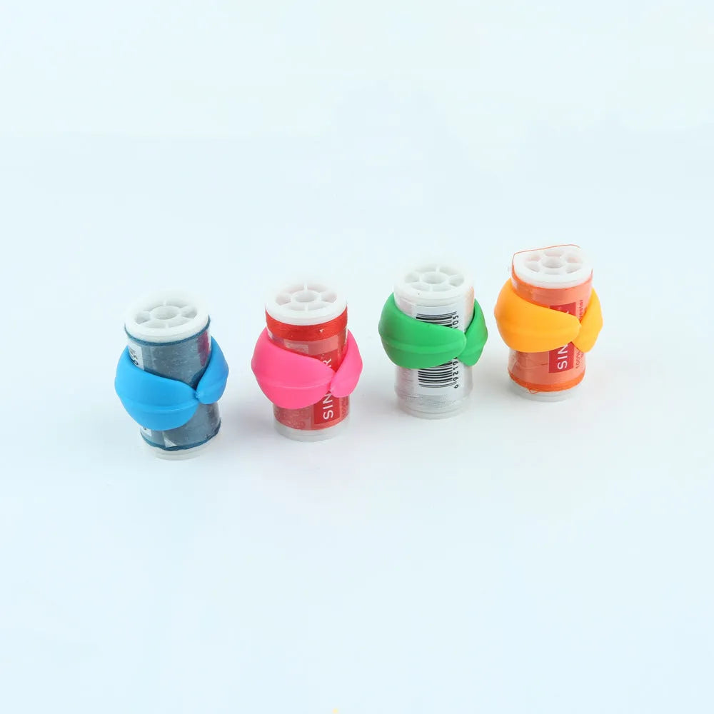 Sewing spool fixed clip silicone bobbin core holder 20mm in multiple colours