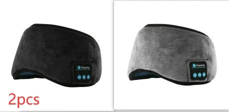 Bluetooth 5.0 wireless headband with built-in sleeping eye mask for music, calls, and relaxation