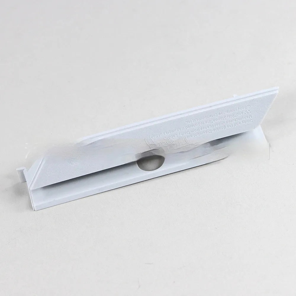 Black and white plastic 5.25-inch hard drive bay cover for PC computer cases