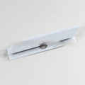 Black and white plastic 5.25-inch hard drive bay cover for PC computer cases