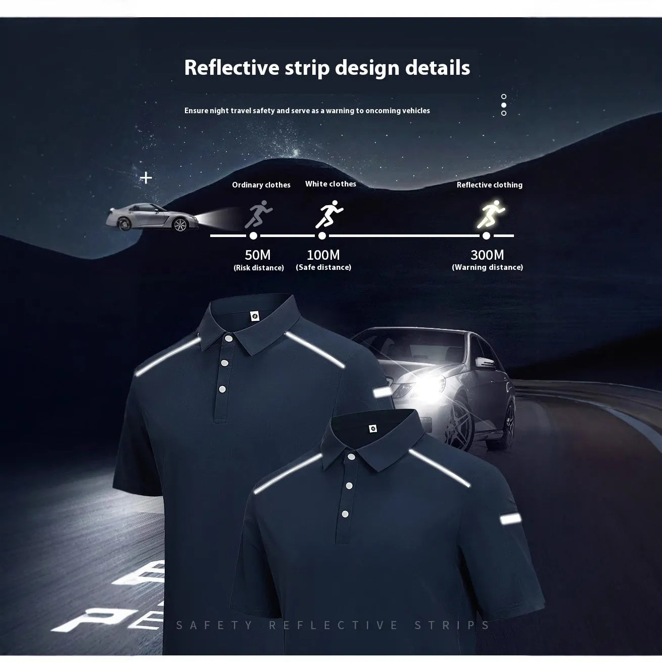 Man wearing a classic black short sleeve ice feeling quick-dry t-shirt for summer work.