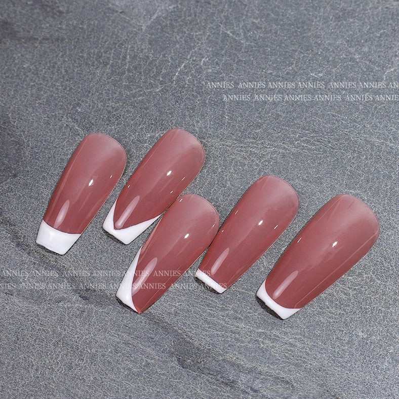 2.8cm transparent silicone French nail stamp with scraper tool for precise manicures