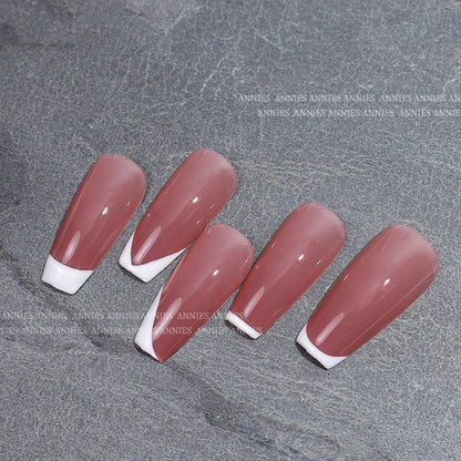 2.8cm transparent silicone French nail stamp with scraper tool for precise manicures