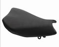 Suzuki GSXR1000 motorcycle with black PU leather seat covers fitted on front and rear seats.