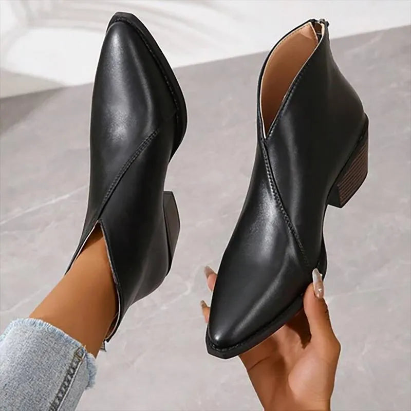Children's canvas pointed ankle boots with deodorant function, low-top design, animal pattern, in black colour