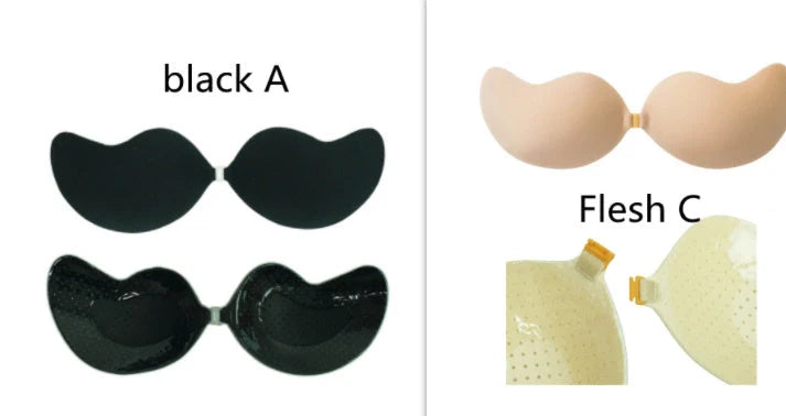 Deep V Invisible Bra with Mango Cup for seamless support under swimwear or dresses