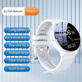 Smart watch with 1.28-inch screen in black or white showing time display