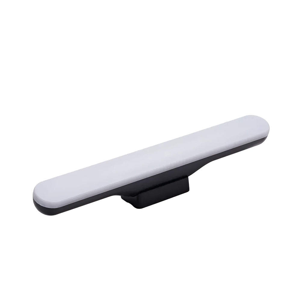 Modern white plastic LED desk lamp with touch controls and adjustable arm for study lighting