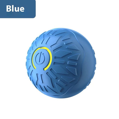 Electric jumping ball for dogs in vibrant colours, made from durable silicone for safe play