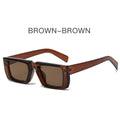 Y2K street fashion sunglasses with UV400 protection in full frame PC construction