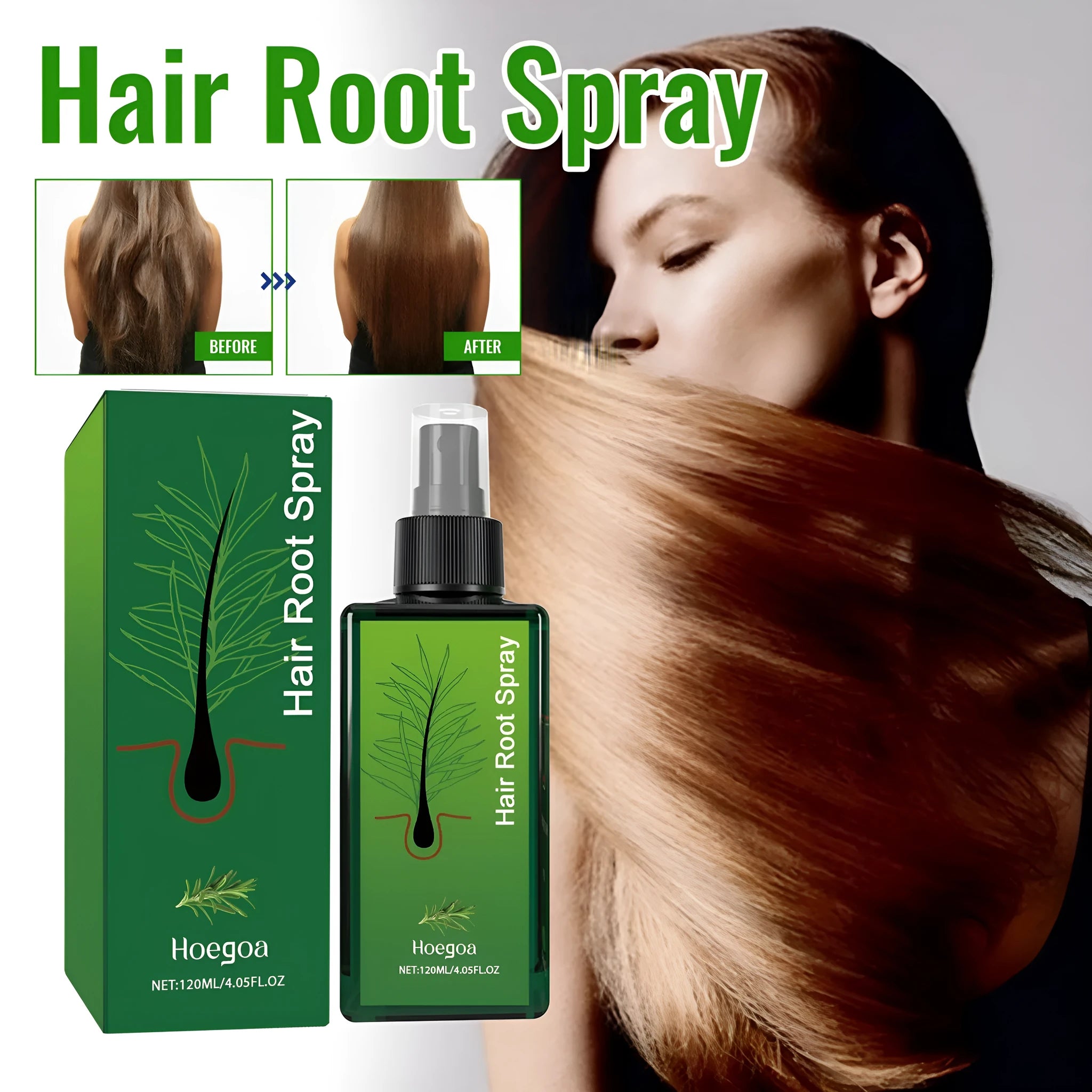 Rosemary dense hair essential oil spray bottle 120ml for hair application