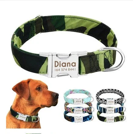 Reflective and durable dog collar with adjustable fit and visibility for small, medium, and large breeds