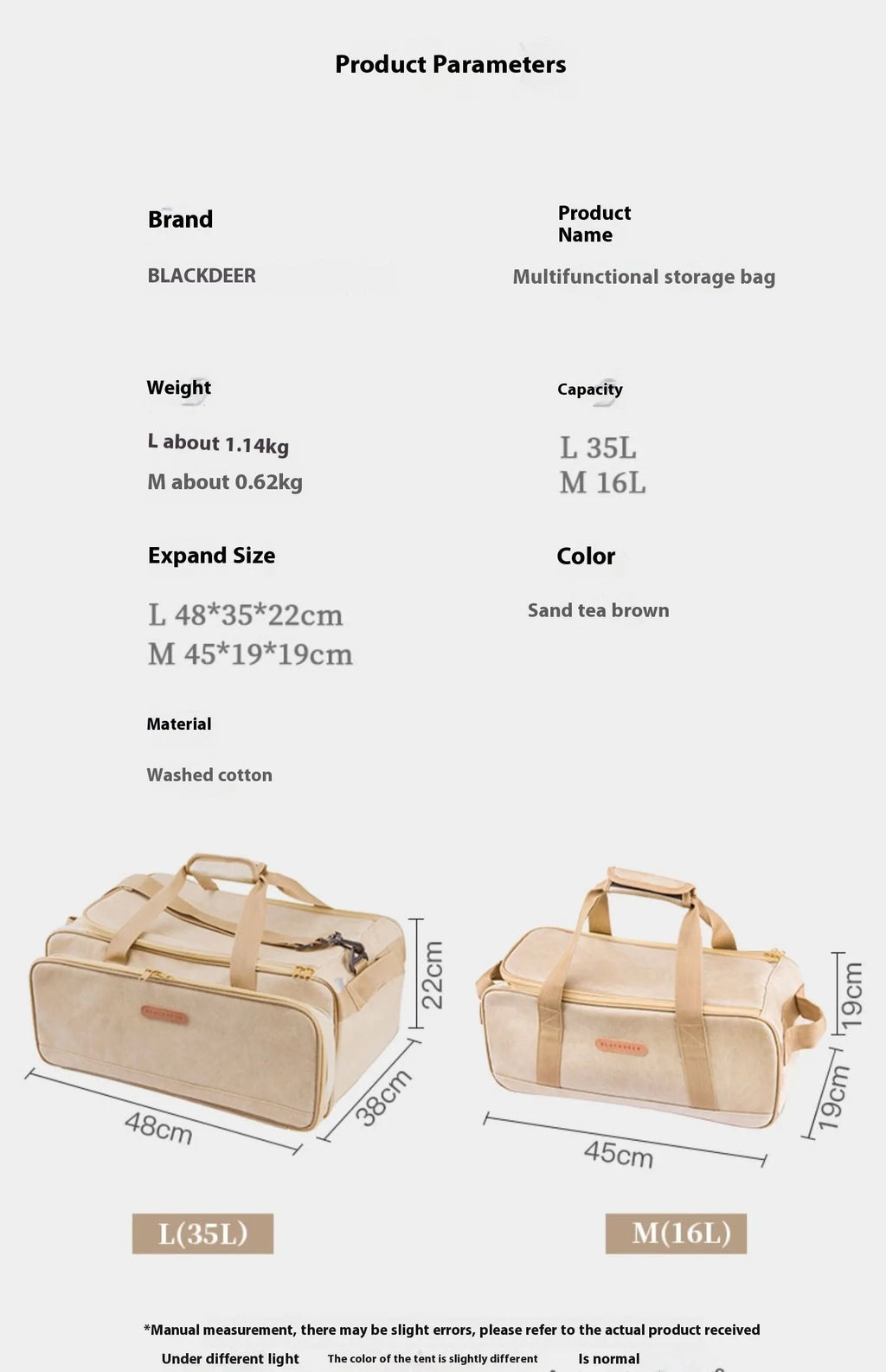 Outdoor camping cookware storage bag with split compartments for stove equipment and gas tank