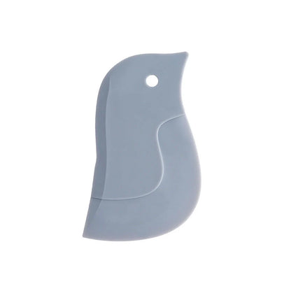 Penguin-shaped kitchen scraper for efficient plate and pot cleaning