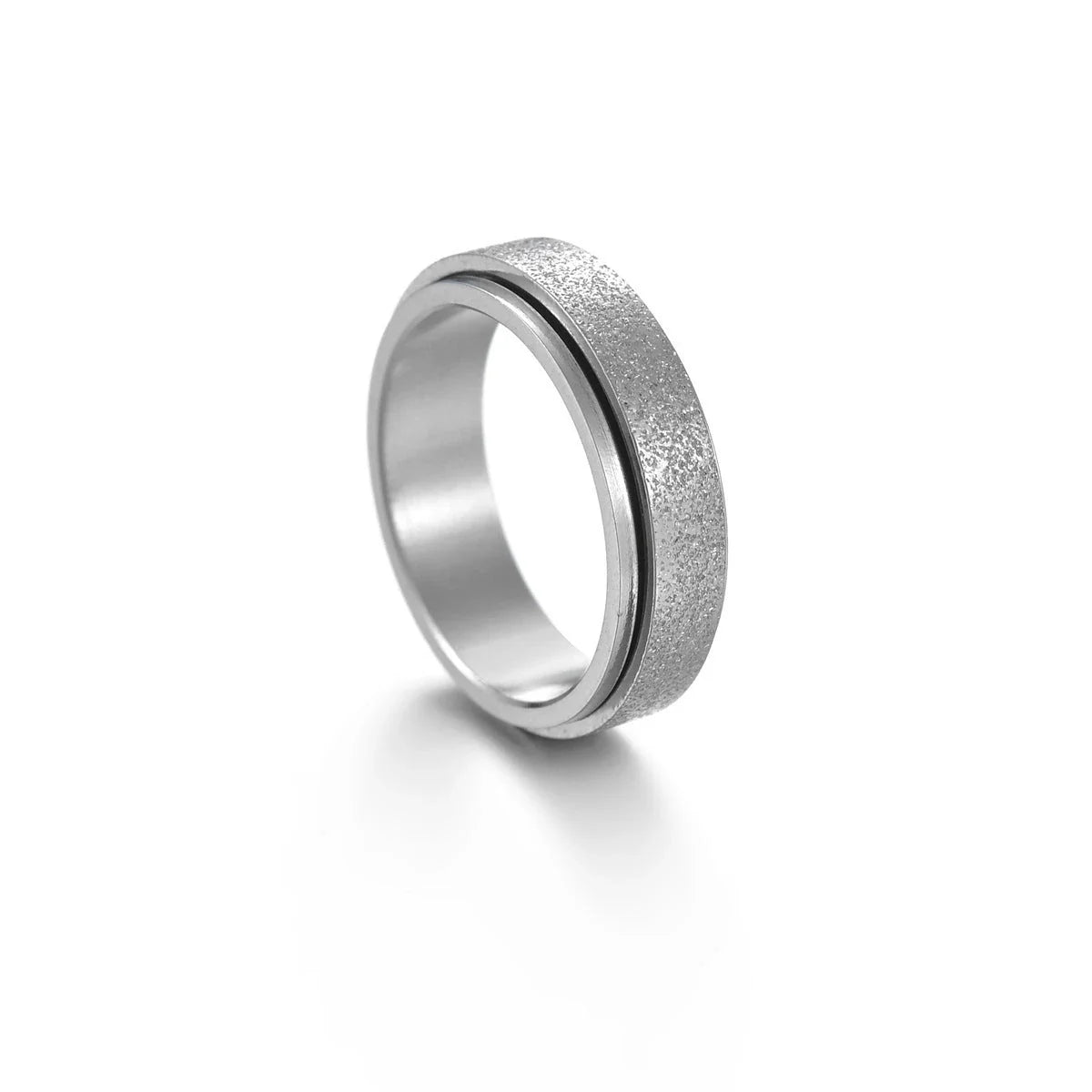 Stylish titanium steel rings with stars, moons, and unique textures for fashionable accessories