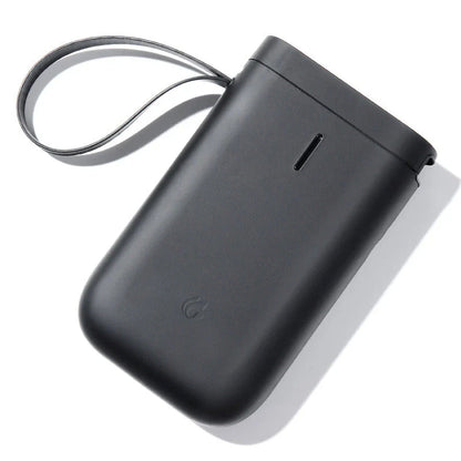 D11 Bluetooth-compatible Label Printer in various colours, showcasing compact design and label examples.