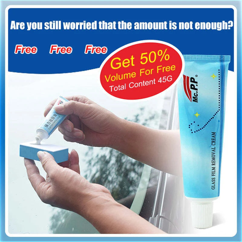 Home Fashion Car Glass Oil Film Remover with sponge for easy application