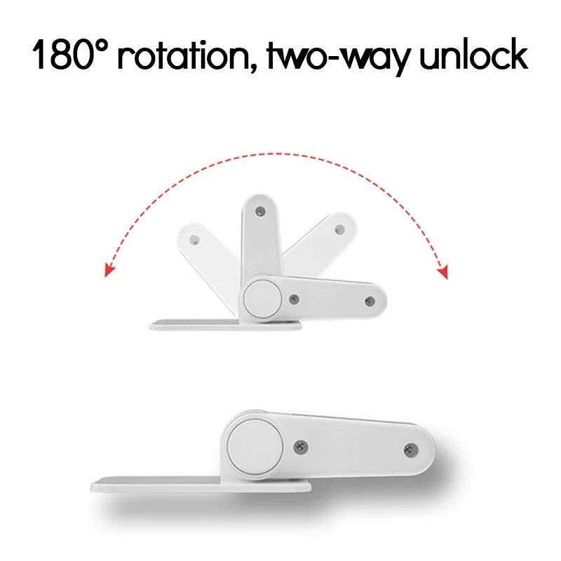 Child and pet safety door lever lock in FS16 Apple White, made from durable ABS material