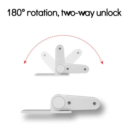 Child and pet safety door lever lock in FS16 Apple White, made from durable ABS material