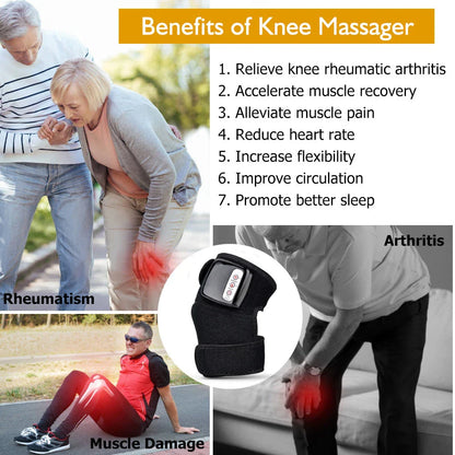 Infrared Heating Knee & Joint Massager with Vibration Therapy for Pain Relief and Improved Mobility