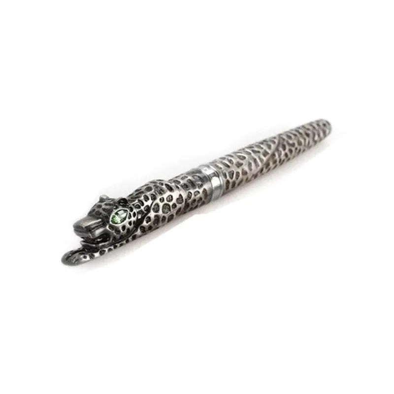 Metal embossed business gift pen in ancient silver or gold colour with professional office styling