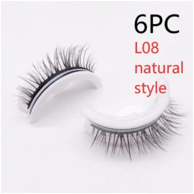 Captivating 3D layered mink-like false eyelashes for bold, voluminous eye makeup looks