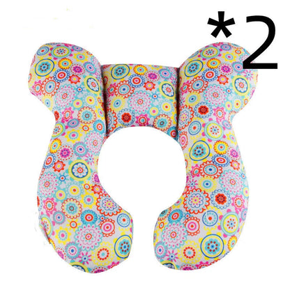 U-shaped baby head support pillow in various styles for car safety seats