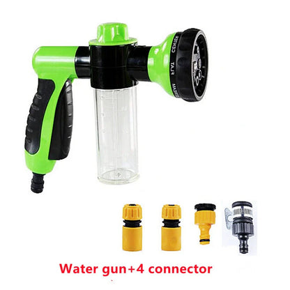 Multi-function high-pressure foam pot water gun set for car and home cleaning
