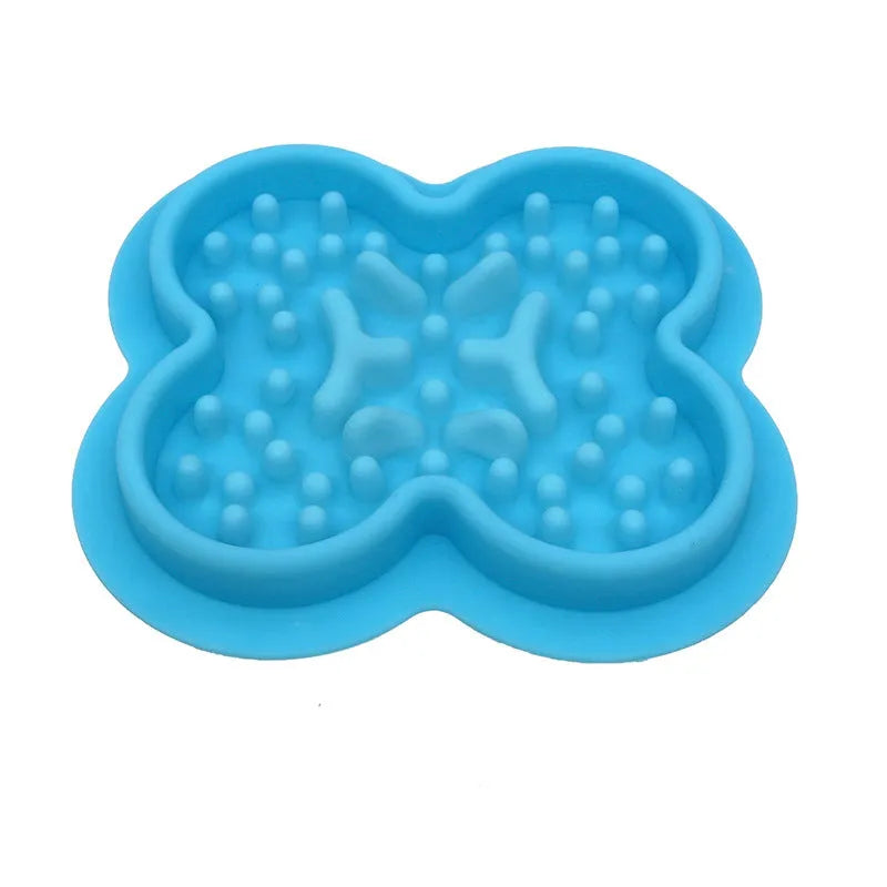 Silicone pet licking pad slow feeder mat measuring 19x21cm in various colours