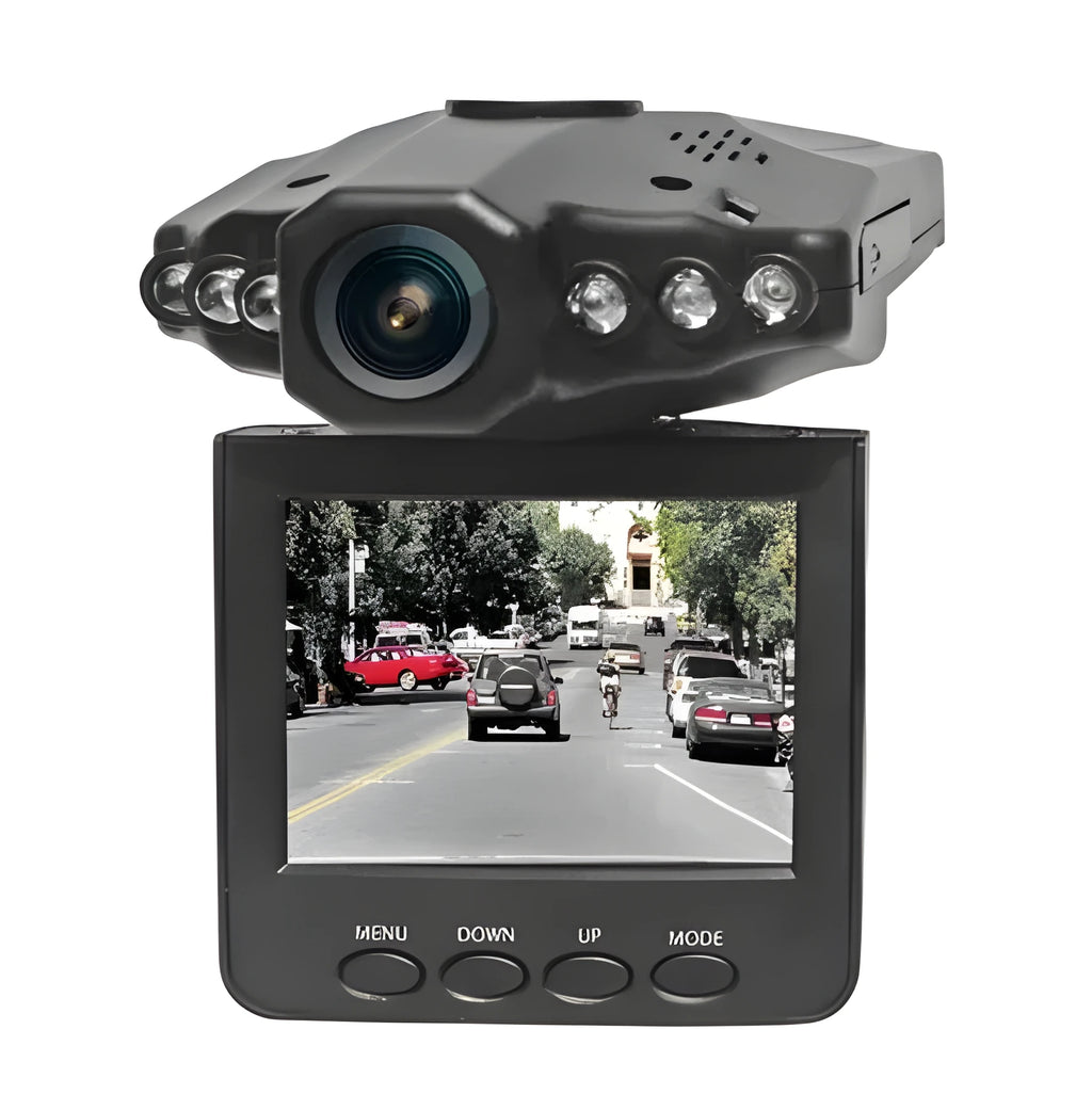 H198 model car DVR dash cam with aircraft nose design on a windscreen
