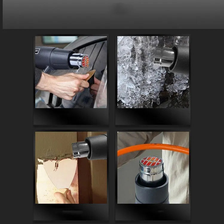 2000W industrial hot air tool with two-gear switch and grid air outlet, colour XA020.